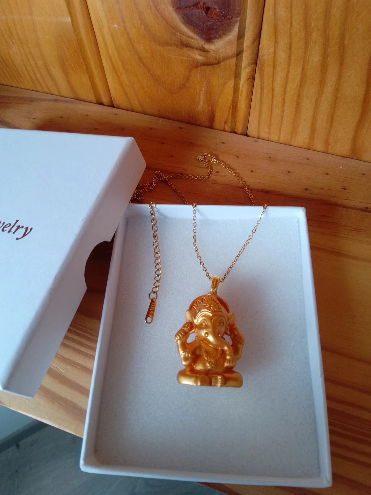 Pendentif Ganesh doré